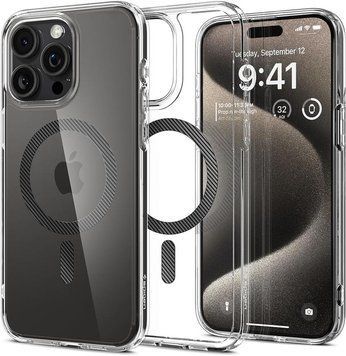Чохол-накладка Spigen Ultra Hybrid MagFit для Apple iPhone 15 Pro Max Carbon Fiber (ACS06578) [602177]