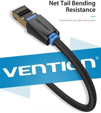 Патч-корд Vention CAT 8 SFTP Ethernet, 3 m, Black (IKABI) [610169]
