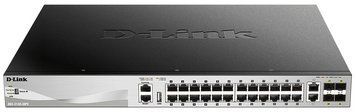 Комутатор D-Link 24xGE PoE, 2x10GE, 4xSFP+, L3 (DGS-3130-30PS) [15020]