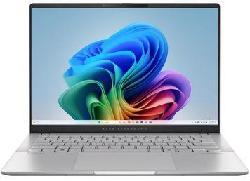 Ноутбук ASUS Vivobook S 14 M5406KA-PP110W 14" 3K OLED, AMD AI 7 350, 24GB, F1TB, UMA, Win11, Сріблястий (90NB15W1-M00680) [100758]