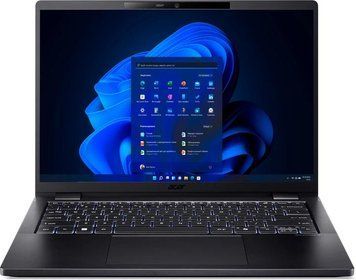 Ноутбук Acer TravelMate TMP614-73 14" 2.8K OLED, Intel U7-155H, 32GB, F1TB, UMA, Win11P, чорний (NX.B5WEU.005) [103515]