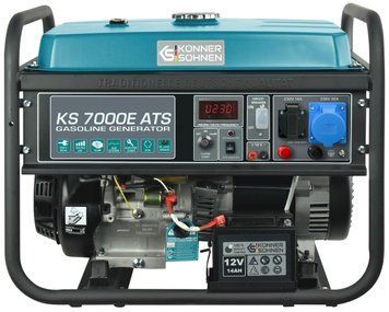 Генератор бензиновий Konner&Sohnen KS 7000E ATS, 230В, 5.5кВт, АВР(ATS), електростартер, 76.8кг (KS7000EATS) [105932]