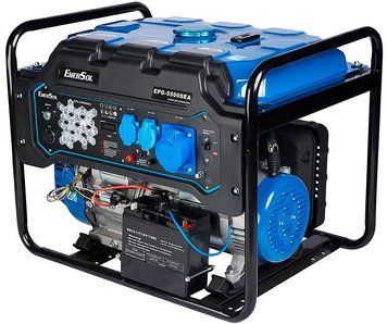 Генератор бензиновий EnerSol 230В 5/5.5кВт електростартер двигун EnerSol ES-390G 78.4кг (EPG-5500SEA) [112355]