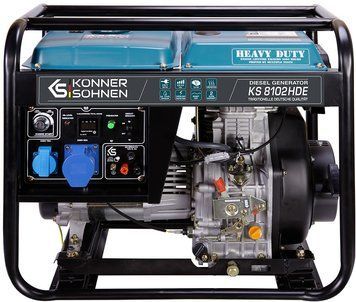Генератор дизельний Konner&Sohnen KS 8102HDE (EURO II), 230В, 6.5кВт, електростартер, 117кг (KS8102HDE) [15985]