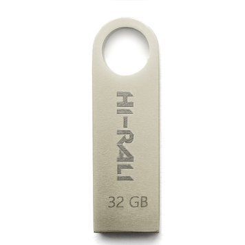 Флеш-накопичувач USB 32GB Hi-Rali Shuttle Series Silver (HI-32GBSHSL) [607199]