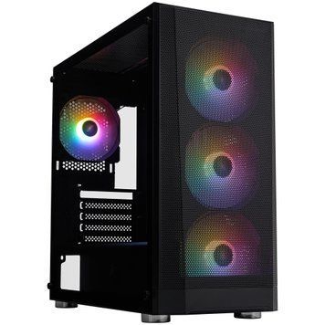 Корпус 1stPlayer Black без БЖ (FD5-M-BK-4F1) [608844]