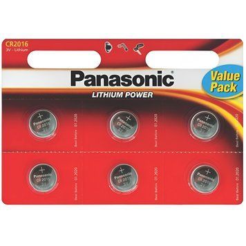 Батарейка Panasonic CR 2016 BL 6шт (CR-2016EL/6B) [617358]