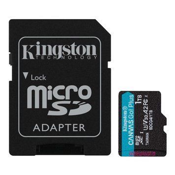Карта пам`яті MicroSDXC 1TB UHS-I/U3 Class 10 Kingston Canvas Go! Plus R200/W160MB/s + SD-адаптер (SDCG4/1TB) [610282]