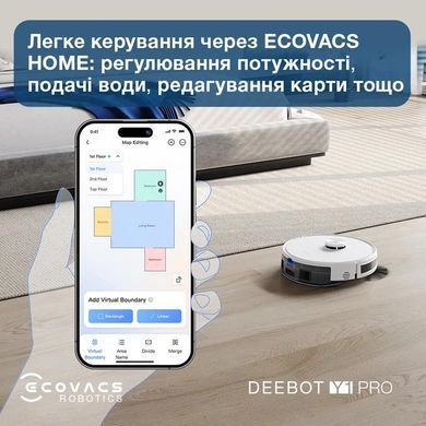 Робот-пилосос DEEBOT Y1 PRO ECOVACS (DLX34 WHITE) [500583]