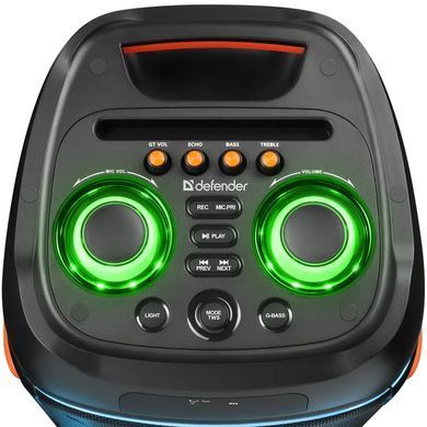 Акустична система 2.0 Defender Boomer 200, 200Вт BT/FM/TF/USB/MIC/AUX/GT, чорна (65201) [405274]