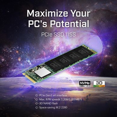 Накопичувач SSD Transcend M.2 250GB PCIe 3.0 MTE115S (TS250GMTE115S) [115058]