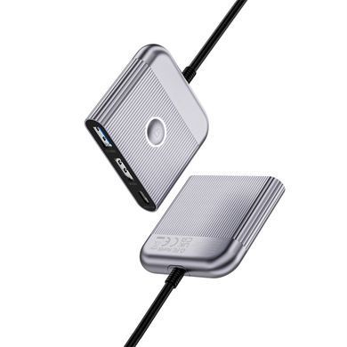 USB-Hub WIWU Traveling 3in1 USB C hub Wi-HB002 Gray (6976975616437) [806489]