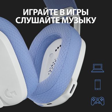 Гарнітура Logitech G435 LIGHTSPEED Wireless Gaming - White (981-001074) [203111]