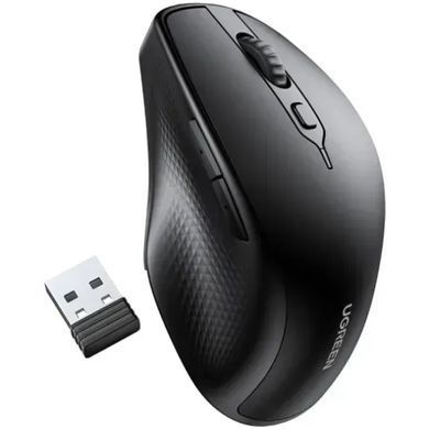 Мишка UGREEN 2.4GHz+Bluetooth MU101, бездротова, 4000dpi., 5кн., чорна (90395) [404006]