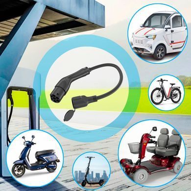 Перехідник EnerGenie для електромобіля Type 2 у євророзетку 16А (EV-T2MACF-3.7KW-0.5M) [620236]