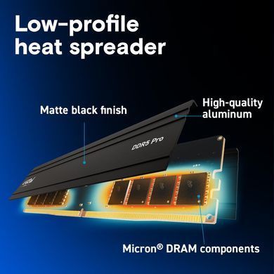 Набір з двох модулів пам'яті 128GB DDR5-5600 K2 PRO CRUCIAL (CP2K64G56C46U5) [504034]