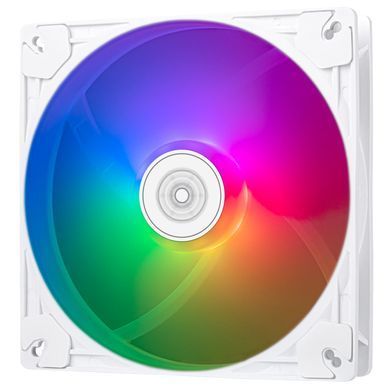 Корпусний вентилятор SilverStone Vista VS140W ARGB, 140мм, 1600rpm, 4pin PWM, 3pin +5VARGB, 30.8dBa, білий (SST-VS140W-ARGB) [109595]