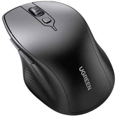Мишка UGREEN 2.4GHz+Bluetooth MU101, бездротова, 4000dpi., 5кн., чорна (90395) [404006]