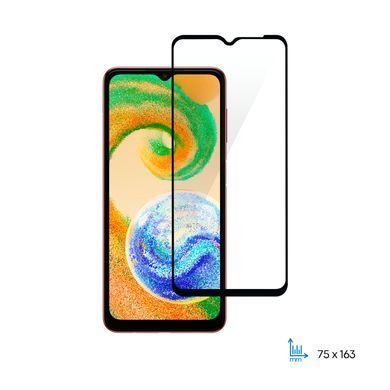 Захисне скло 2E для Samsung Galaxy A04-A04s (A045-A047), 2.5D FCFG, (1 Pack), чорна рамка (2E-G-A04-A04S-SMFCFG-BB) [103114]