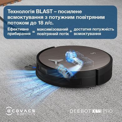 Робот-пилосос DEEBOT X11 PRO OMNI ECOVACS (DEX99-1 BLACK) [503065]