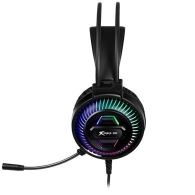 Ігрова гарнітура XTRIKE ME, USB, статичне RGB, кабель 2м, чорна (GH-510) [401851]