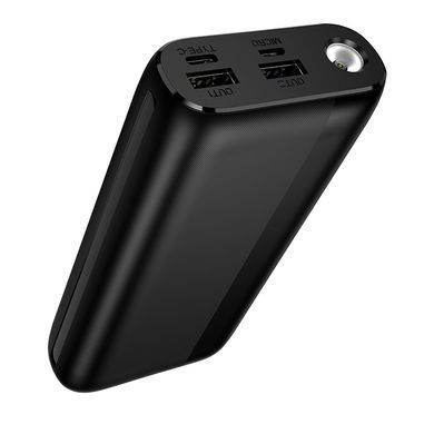 Зовнішній акумулятор BOROFONE BJ86 Victoria power bank(20000mAh) Black (6941991126468) [806549]
