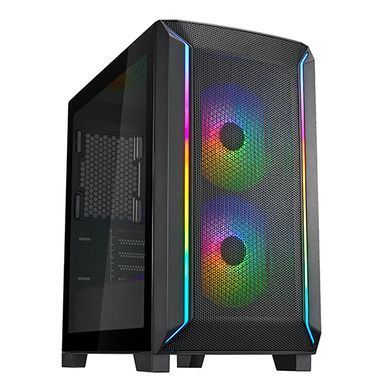 Корпус SilverStone Fara FA312Z-BG без БЖ, 2xUSB3.0, 2x140мм, ARGB VGA 365мм, LCS ready, TG Side Panel, mATX, чорний (SST-FA312Z-BG) [109543]