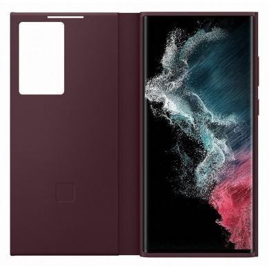 Чохол-книжка Samsung Smart Clear View Cover для Samsung Galaxy S22 Ultra SM-S908 Burgundy (EF-ZS908CEEGRU) [601244]