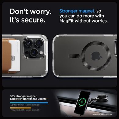 Чохол-накладка Spigen Ultra Hybrid MagFit для Apple iPhone 15 Pro Max Carbon Fiber (ACS06578) [602177]
