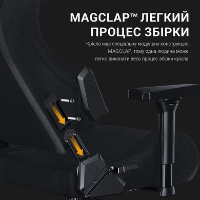 Крісло для геймерів Anda Seat Kaiser Frontier Size XL Black Fabric (AD12YXL-17-B-F-B02) [620376]