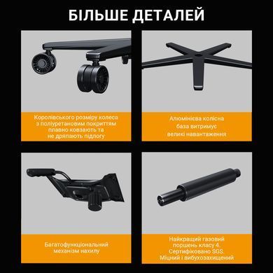 Крісло для геймерів Anda Seat Kaiser Frontier Size XL Black Fabric (AD12YXL-17-B-F-B02) [620376]