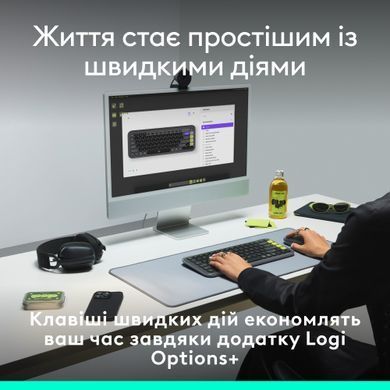 Клавiатура бездротова Logitech Pop Icon Keys Lilac (920-013074) [606038]
