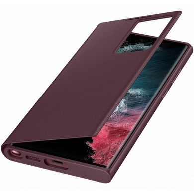 Чохол-книжка Samsung Smart Clear View Cover для Samsung Galaxy S22 Ultra SM-S908 Burgundy (EF-ZS908CEEGRU) [601244]