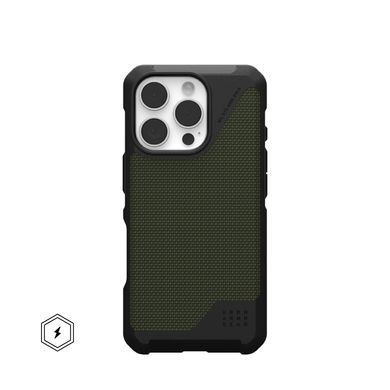 Чохол UAG для iPhone 16 Pro, Metropolis LT Magsafe, Kevlar Olive (114452113972) [108733]