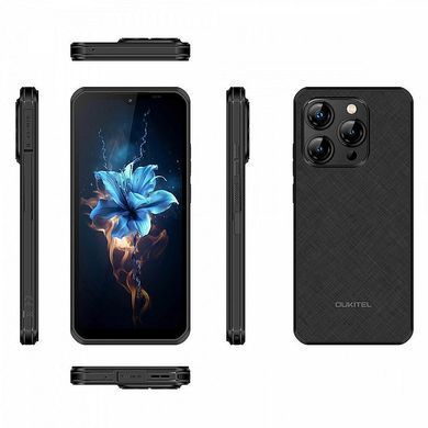 Смартфон Oukitel WP52 6.6" FHD+ /4GB/256GB MTK6100+ / 6500mAh / IP68 / 48+8Мп/NFC/ультратонкий/Black (6931940755504) [400679]