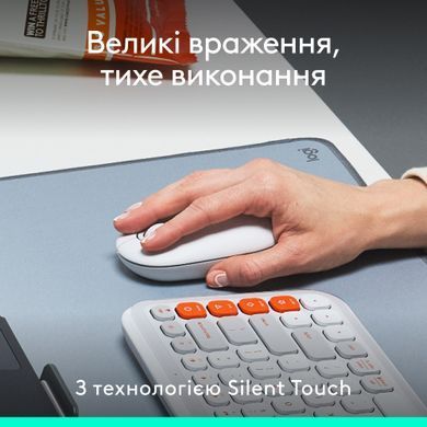 Миша бездротова Logitech Pop Mouse with Emoji Off-White (910-007411) [606670]