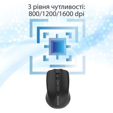 Миша бездротова Promate (clix-8.black) [606595]