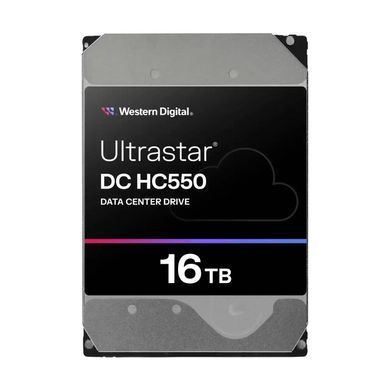 Запам&rsquo;ятовувальний пристрій на жорстких дисках HDD SATA 16TB 7200RPM 6GB/S 512MB DC HC550 WD (0F38462) [501546]