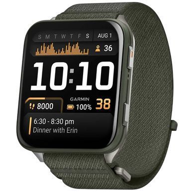 Смарт-годинник Garmin Venu X1 Moss Titanium with Moss Nylon (010-02980-23) [619765]