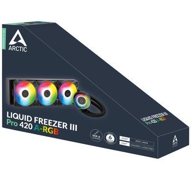 Система водяного охолодження Arctic Liquid Freezer III Pro 420 A-RGB Black (ACFRE00185A) [614712]