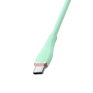 Кабель Vention USB 2.0 C Male to C Male 5A Cable 1.5M Light Green Silicone Type (TAWGG) [802429]