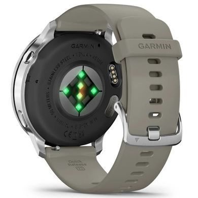 Смарт-годинник Garmin Venu 4 45mm Silver with Siliver Gray Silicone (010-03014-41) [619259]