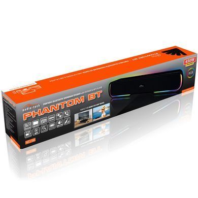 Акустична система 2.0 Media-Tech 10W, Bluetooth Soundbar PHANTOM BT 10Вт., LED Light (MT3180) [405179]