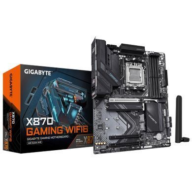 Материнська плата GIGABYTE X870 GAMING WF6 sAM5 X870 sAM5 X870 4xDDR5 M.2 HDMI D-Sub Wi-Fi BT ATX (X870_GAMING_WF6) [109204]
