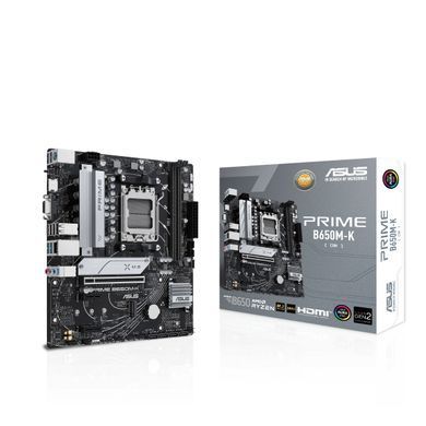 Материнcька плата ASUS PRIME B650M-K sAM5 B650 2xDDR5 M.2 HDMI D-Sub mATX (90MB1F60-M0EAY0) [109096]