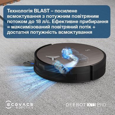Робот-пилосос DEEBOT X11 PRO OMNI ECOVACS (DEX99-1 BLACK) [503065]