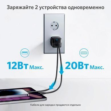 Мережевий зарядний пристрій Anker PowerPort 323 Black (A2331G11) [603243]