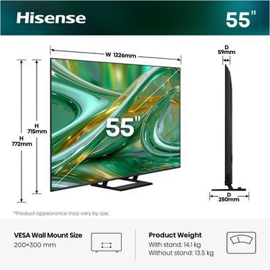 Телевізор Hisense (55E8S) [621582]