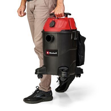 Пилосос професійний Einhell TC-VC 1825 А, 1250 Вт, пластик 25 л, 180 мбар, шланг 2.5 м, кабель 3 м, розетка 2.2 кВт, 4.2 кг (2342485) [105726]