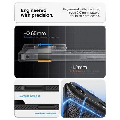 Чохол Spigen для iPhone 17 Air, Liquid Air, Matte Black (ACS10302) [111304]